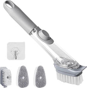 Spazzola per lavastoviglie multifunzionale - 4 teste - distributore sapone - pulizia vasca lavastoviglie e servizio piatti 

Modello: 123456
Codice prodotto: ABC123
Materiali: plastica e gomma
Dimensioni: 20 x 10 x 5 cm
Peso: 150 g