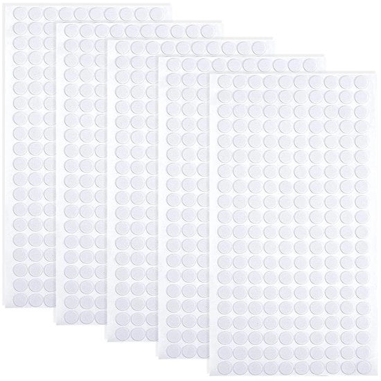 Pads per protezione dei mobili 1000 pezzi - Stippe autoadesive - Spessore 10 mm - Pads in schiuma EVA - Protezione per scaffali e tavoli - Diametro 10 mm - Pads per mobili
