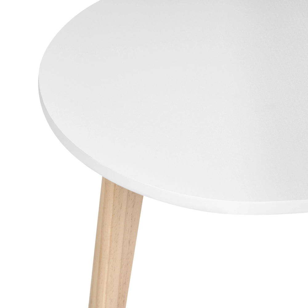 Tavolino da caffè gambe in legno di pino bianco piano in MDF stile scandinavo soggiorno