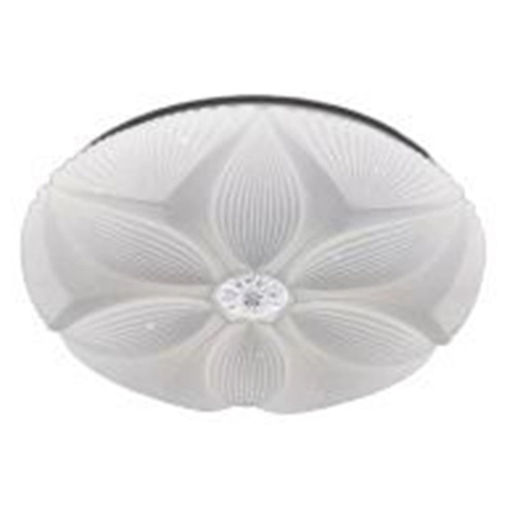 Trade Shop - Plafoniera Led Soffitto Decoro Fiore 45w Bianco Lampada Luce Fredda 6500k Ip20 71771 -