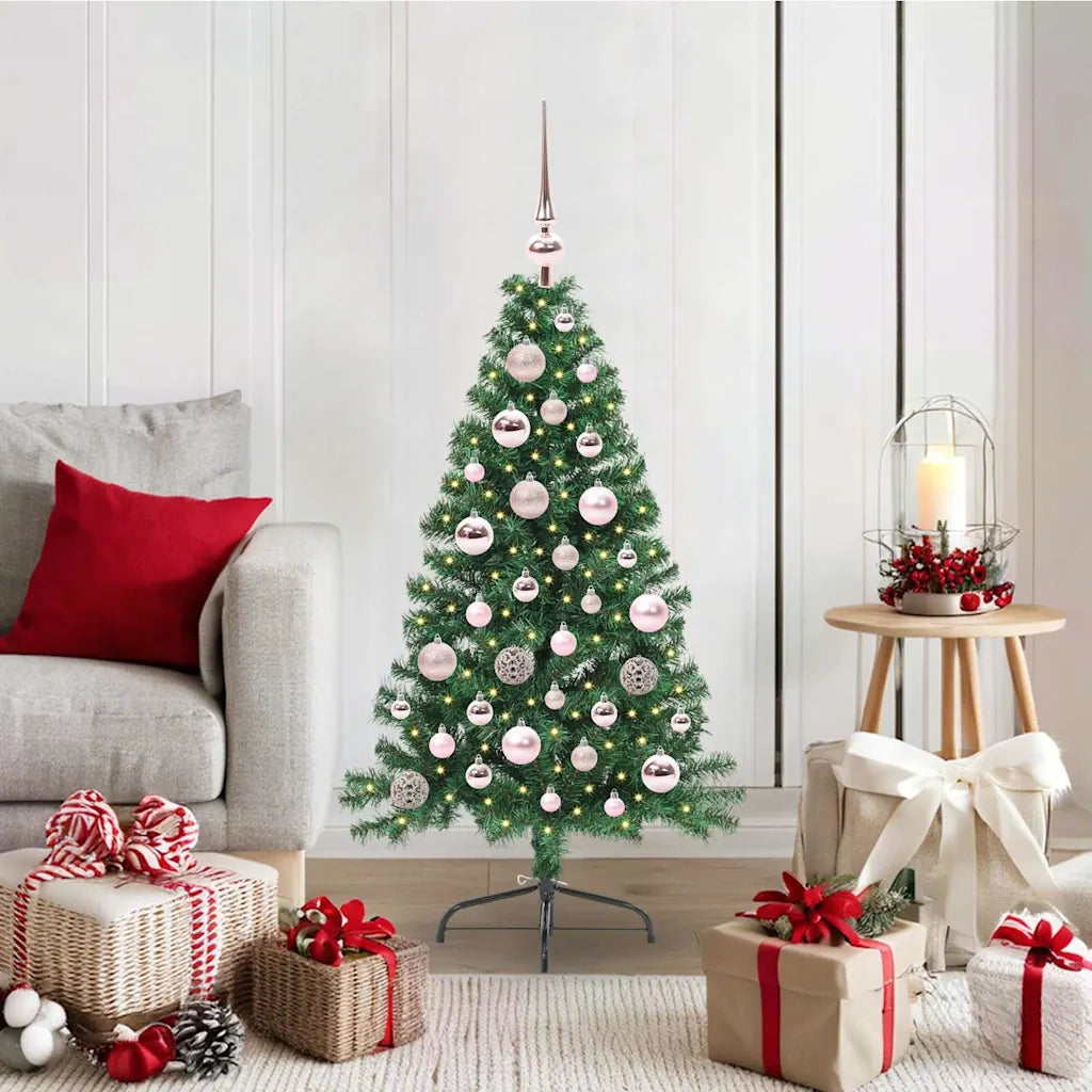 Albero di Natale artificiale con luci integrate Verde 120 cm