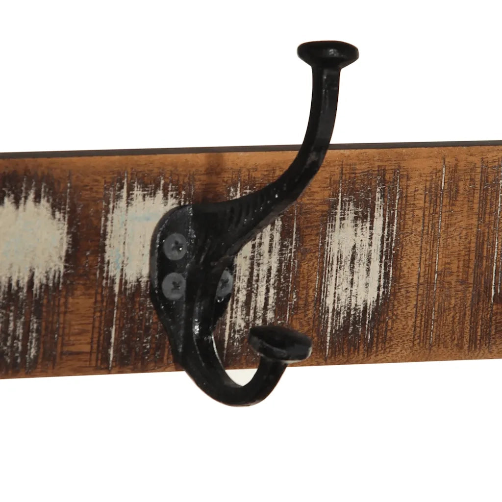 Appendiabiti Multicolore 80x35x35 cm in Legno Massello Recupero 4015938