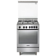 De'Longhi PEMX 64 LSG Cucina Piano cottura Gas 4 fuochi Forno Elettrico 74 L Classe A 9 funzioni colore Acciaio Inox