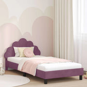 Struttura letto bambini con testata Viola 90 x 200 cm Velluto 42011166