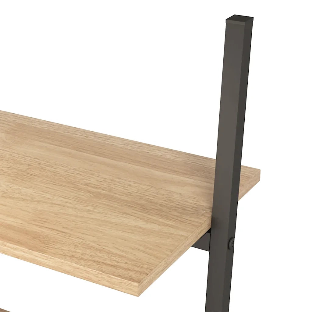 Scaffale Pendente 5 Ripiani Marrone Chiaro e Nero 64x34x185,5cm CFW2476675