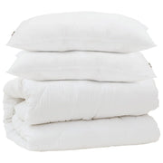 Set di Piumoni 3 pz | Duvet Bianco Microfibra e Piuma d'Oca