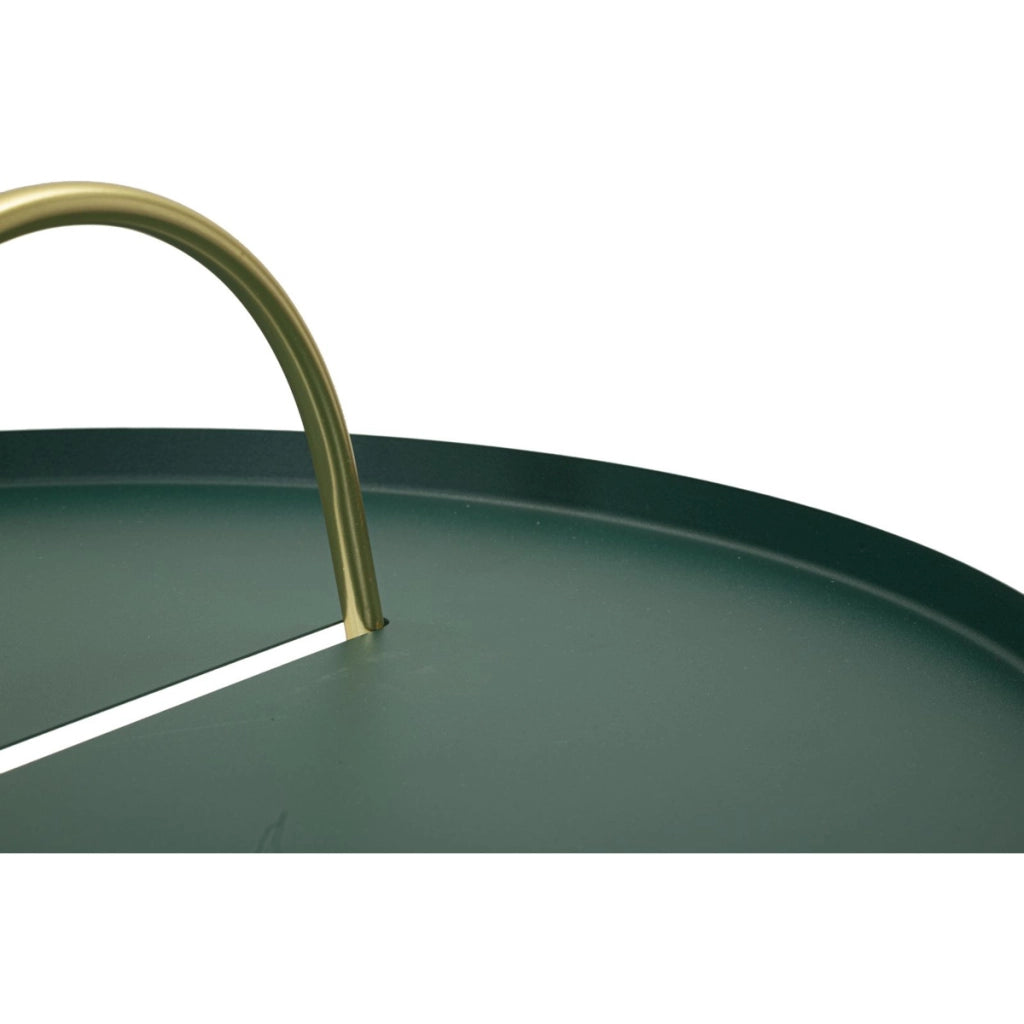 Tavolino VKH525, Verde, Metallo, 45x45x59 cm