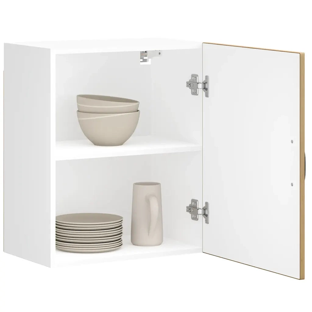 Pensili da cucina 2 pz Lucca in Legno Multistrato Rovere Artigianale 853816