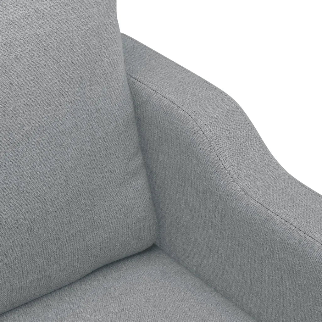 Divano a 2 Posti Grigio Chiaro 120 cm in Tessuto 359351