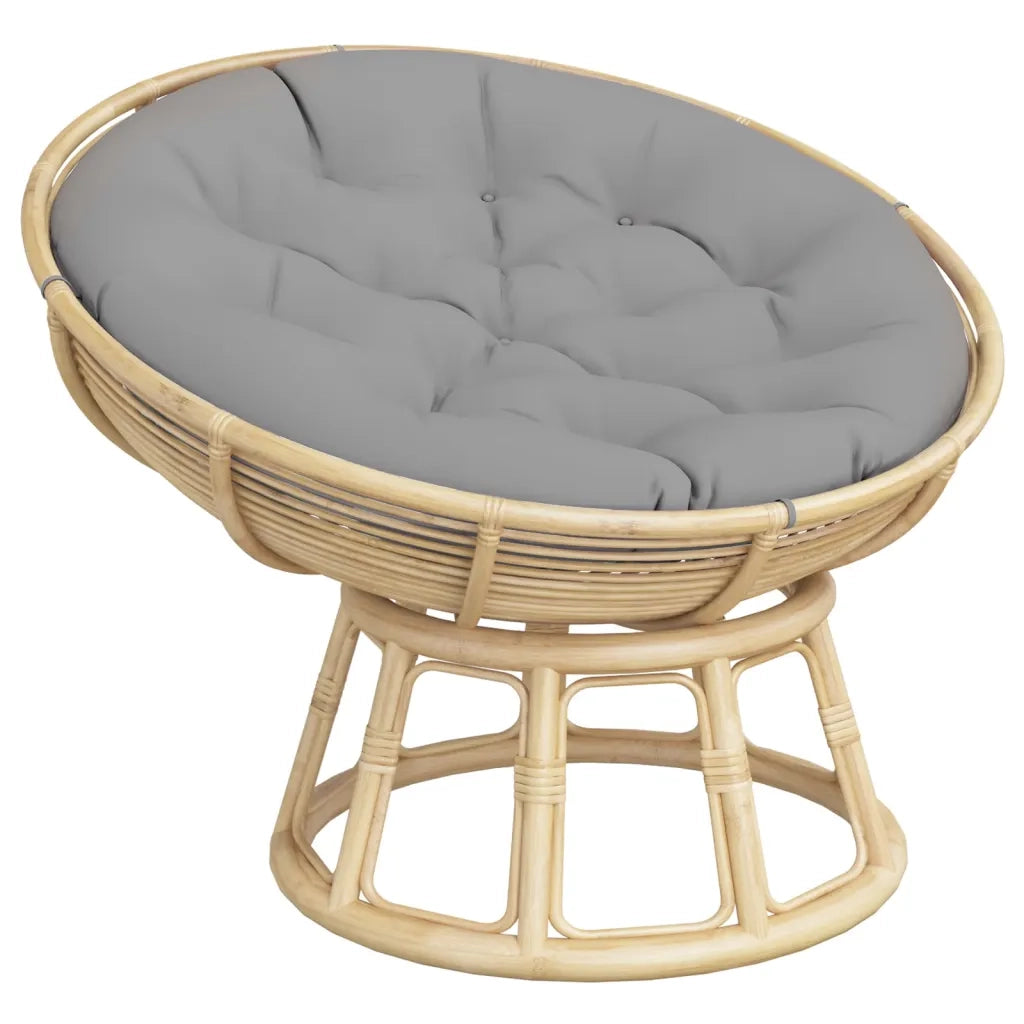 Cuscino Rotondo Grigio Ø 100x11 cm in Tessuto Oxford 361963