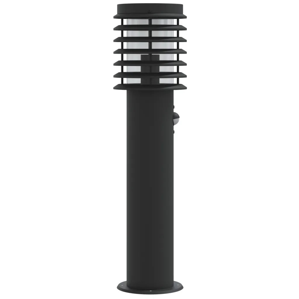 Lampade da Terra per Esterni Sensore 3 pz Nere 60 cm Acciaio 4006370
