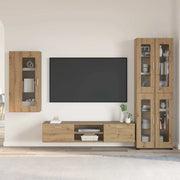 Set mobile TV FLORIN Rovere artigianale Legno multistrato