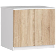 Sopralzo per armadio AKORD S60 Bianco 60 cm 2 ante inserto frontale Sonoma Quercia 60x51x55 cm