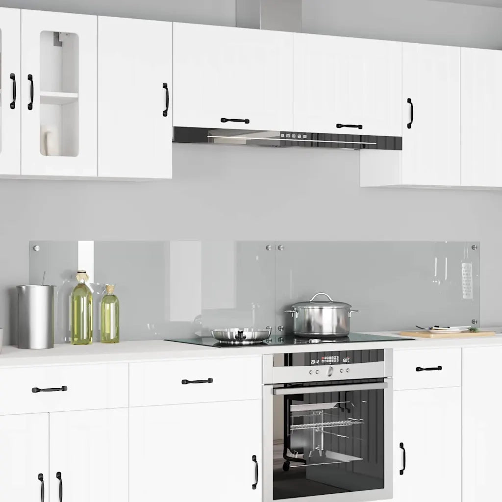 Schienale da cucina 2 pcs Trasparente 110 x 40 cm