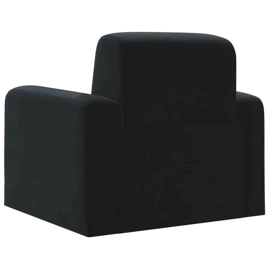 Divano Sedia-Poltrona-Poltroncina Nero Velluto 376339