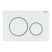PLACCA DI COMANDO SIGMA20 DOPPIO TASTO  BIANCOBIANCO OPACO     GEBERIT