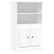 Credenza-Buffet-Armadio da cucina Bianca 60x35,5x103,5 cm in Legno Multistrato