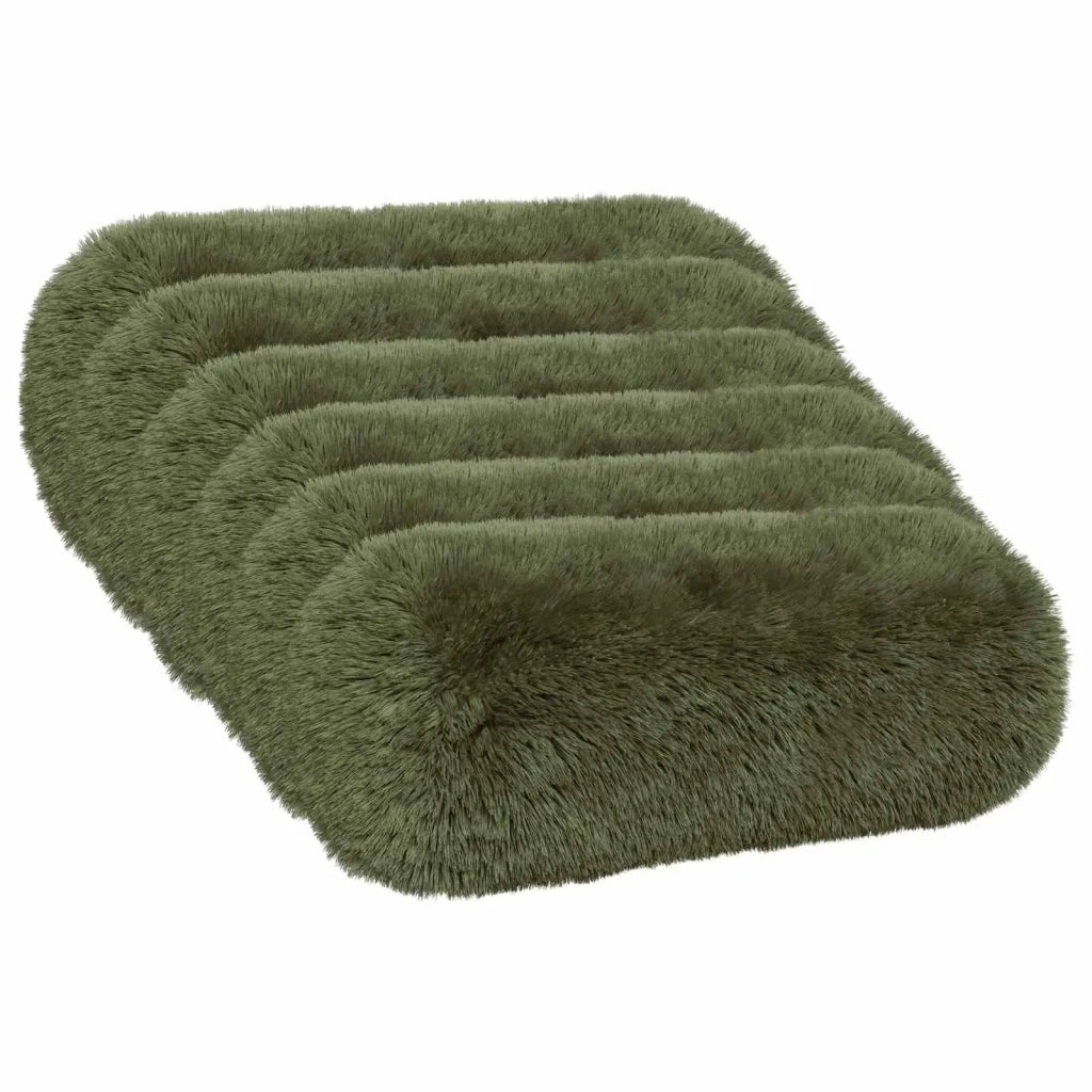 Cuscino con cuscino HEERLEN 2 pz Verde Fleece PV 930191