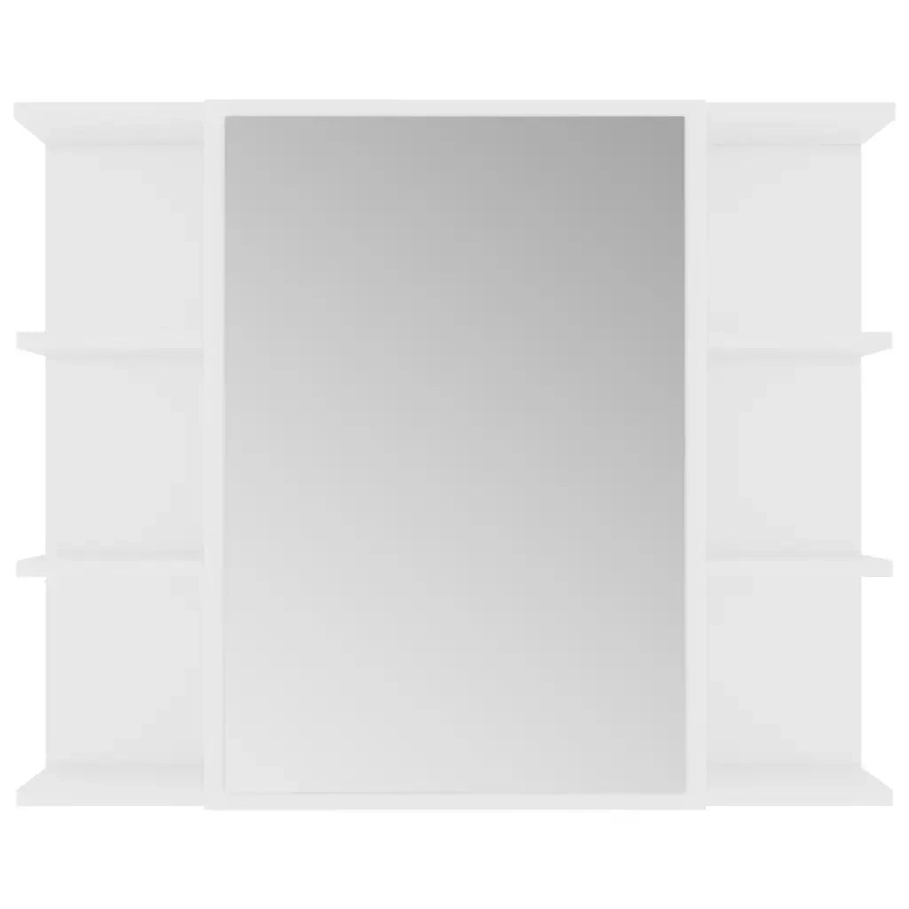 Armadio da Bagno Bianco 80x20,5x64 cm in Legno Multistrato 802606