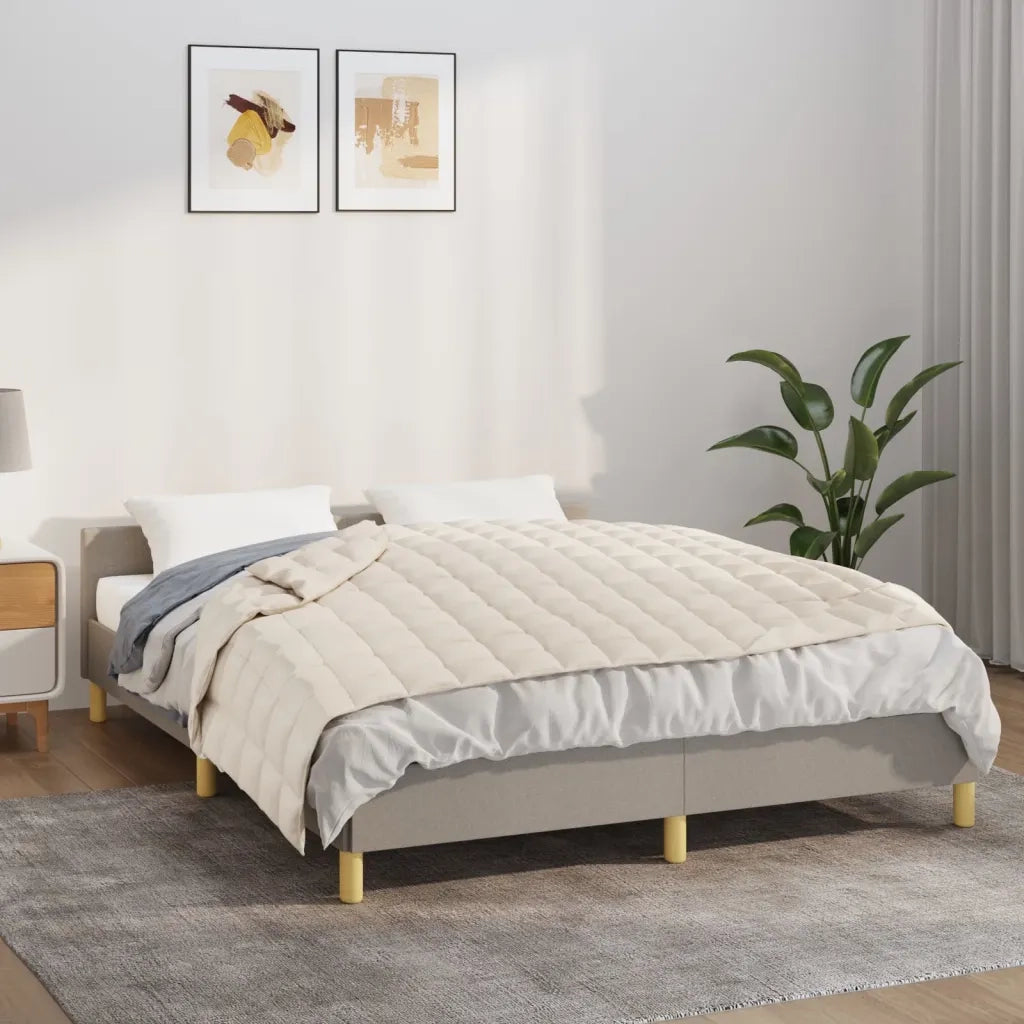 Coperta Ponderata Crema Chiaro 137x200 cm 6 kg Tessutocod mxl 93458