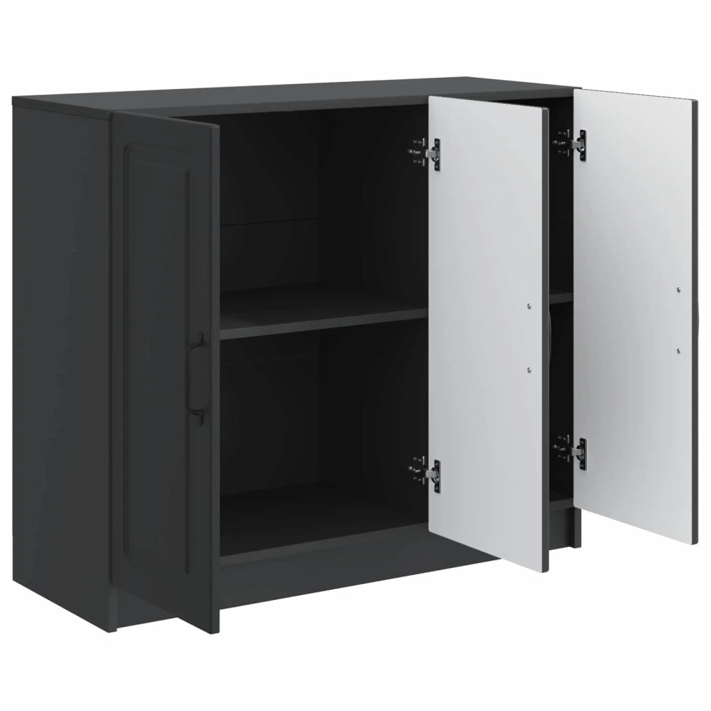 Credenza Nero 89 x 34,5 x 77 cm Legno ingegnerizzato 895796