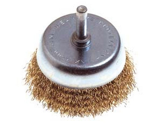 5blister spazzola a tazza fili acciaio per trapano - ? mm.50 codolo mm.6 pg 480.00 cod:ferx.fer17190