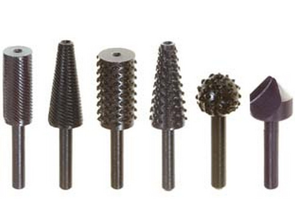 1blister fresa lima-raspa assortite 6 pezzi - codolo mm.6 per trapano pg 447.00 cod:ferx.fer17718