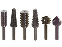 1blister fresa lima-raspa assortite 6 pezzi - codolo mm.6 per trapano pg 447.00 cod:ferx.fer17718