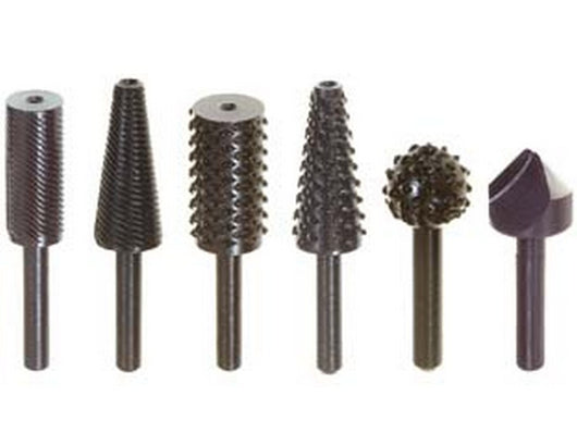 1blister fresa lima-raspa assortite 6 pezzi - codolo mm.6 per trapano pg 447.00 cod:ferx.fer17718