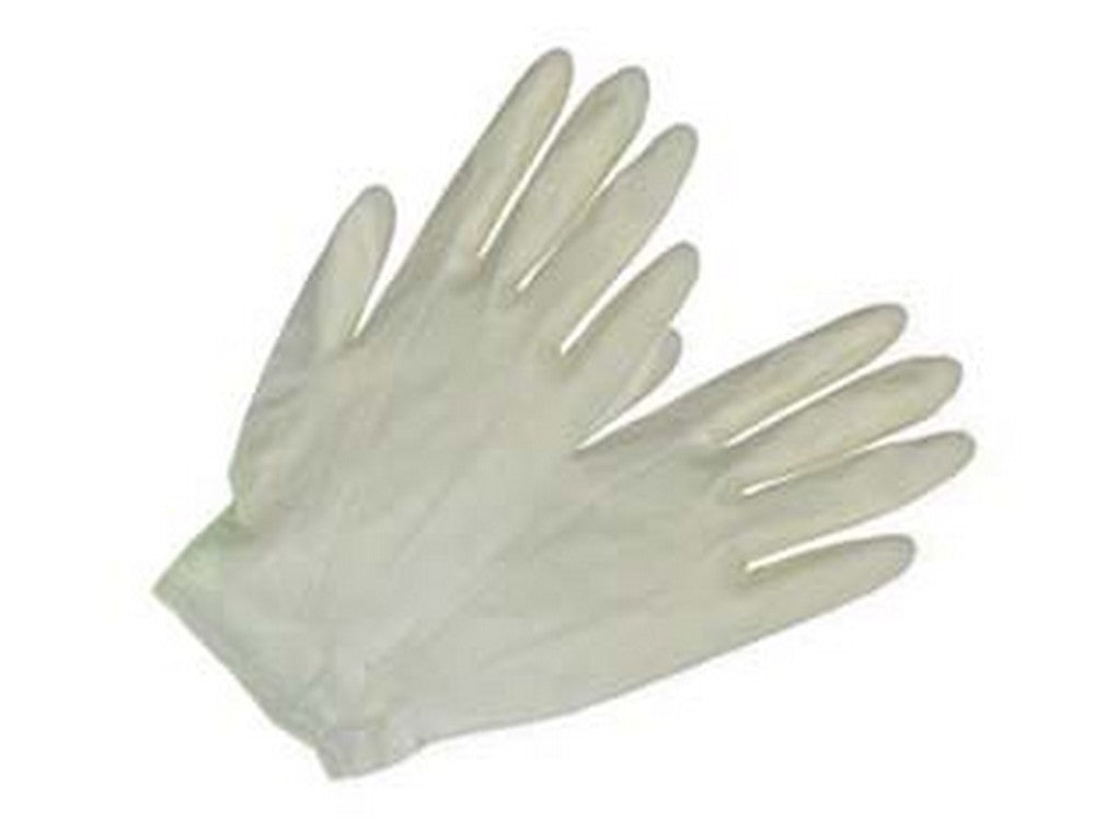 guanti in lattice - tg.m misura 7/7,5 in conf. da 100pz. cod:ferx.fer12157