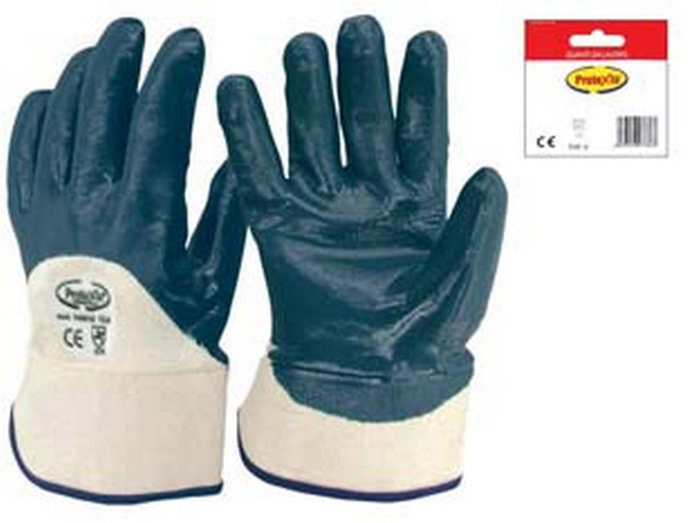 12blister guanti da lavoro in tela palmo nbr dorso aperto - tg.10 cod:ferx.fer139984