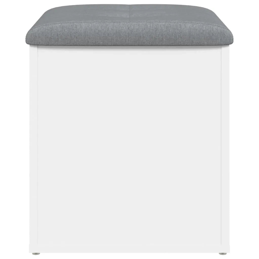 Panca contenitore bianca 42x42x45 cm in legno ingegnerizzato 835033
