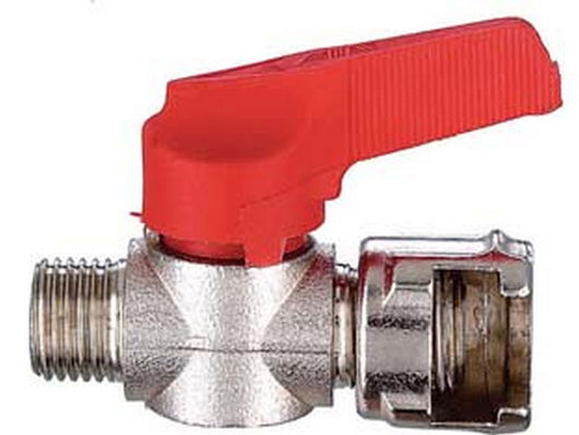 rubinetto linea filettato maschio dado fresato attacco 1/4"m art.air 11 cod:ferx.fer54720