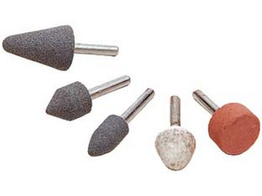 1blister molette abrasive in ceramica in set da 5 pz. assortite, con codolo ? mm.6 cod:ferx.fer94542