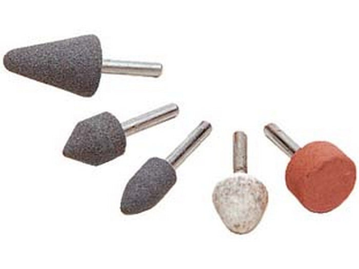 1blister molette abrasive in ceramica in set da 5 pz. assortite, con codolo ? mm.6 cod:ferx.fer94542