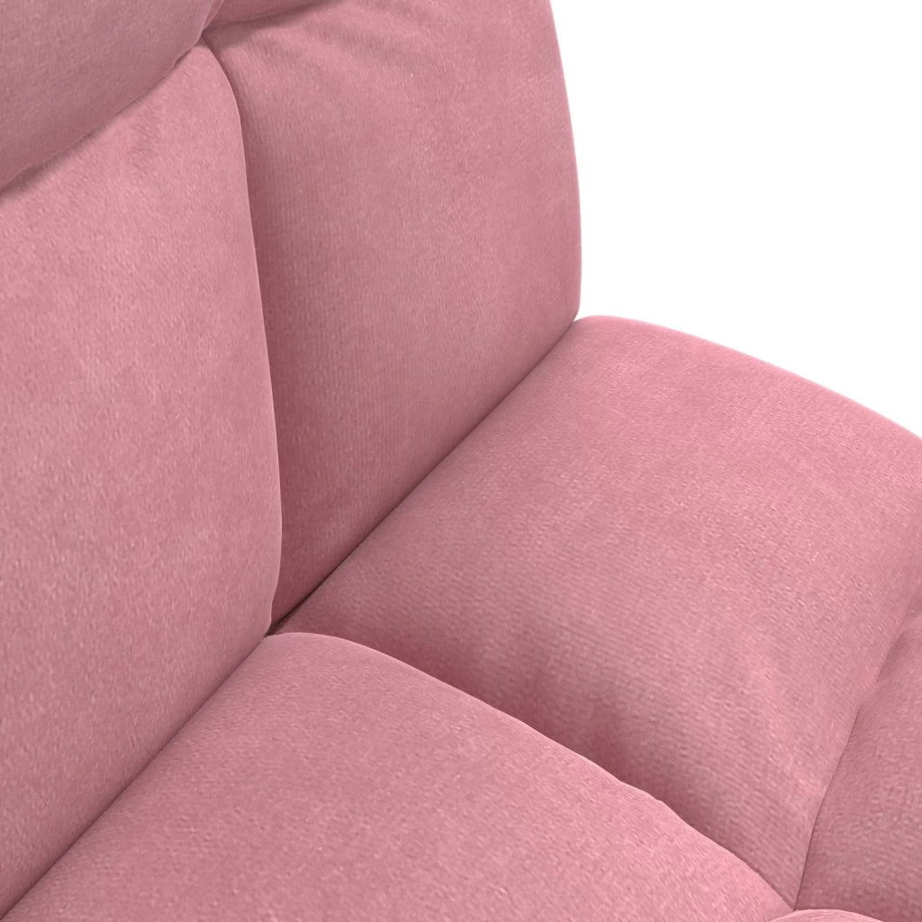 Sedia da Pavimento Rosa 50 x 61 x 57 cm Velluto 42028153