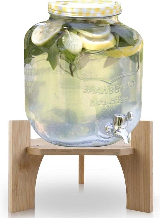 Dispensatore di bevande in legno standard 215 cm con holder di coperchio per picnic, festa, ornamento di matrimonio.