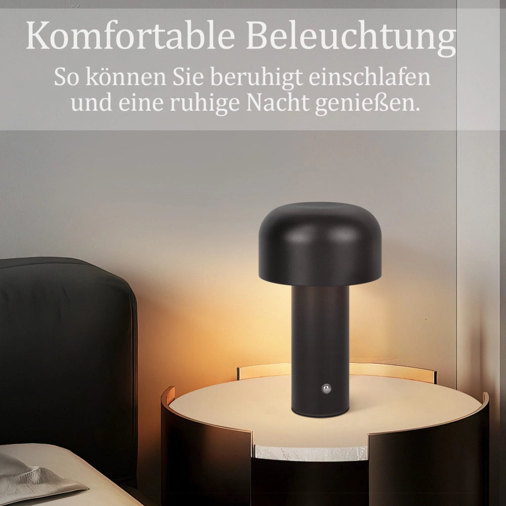 ZMH Lampada da tavolo LED wireless metallo moderna 2W batteria ricaricabile dimmerabile per soggiorno