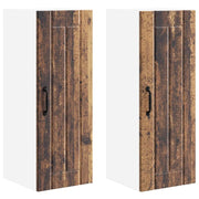 Pensile da cucina | Armadietto a muro LUCCA 2 pz Legno antico 30 x 31 x 80 cm