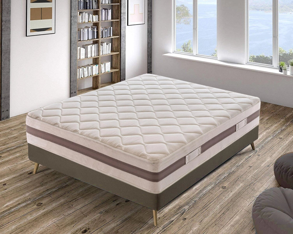 Materasso Piazza e Mezza 120x190 in waterfoam ortopedico - alta densità -13 zone di comfort - Rigidità H4