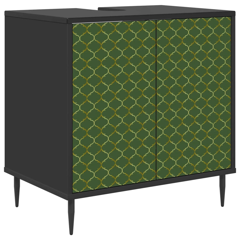 Mobile da Bagno GELEEN Rovere Nero 60 x 40 x 61 cm 8007411