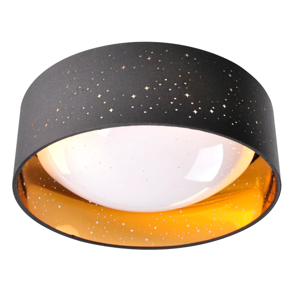 Plafoniera LED 18W 4000K Ø32cm nero-oro Tuluza Polux