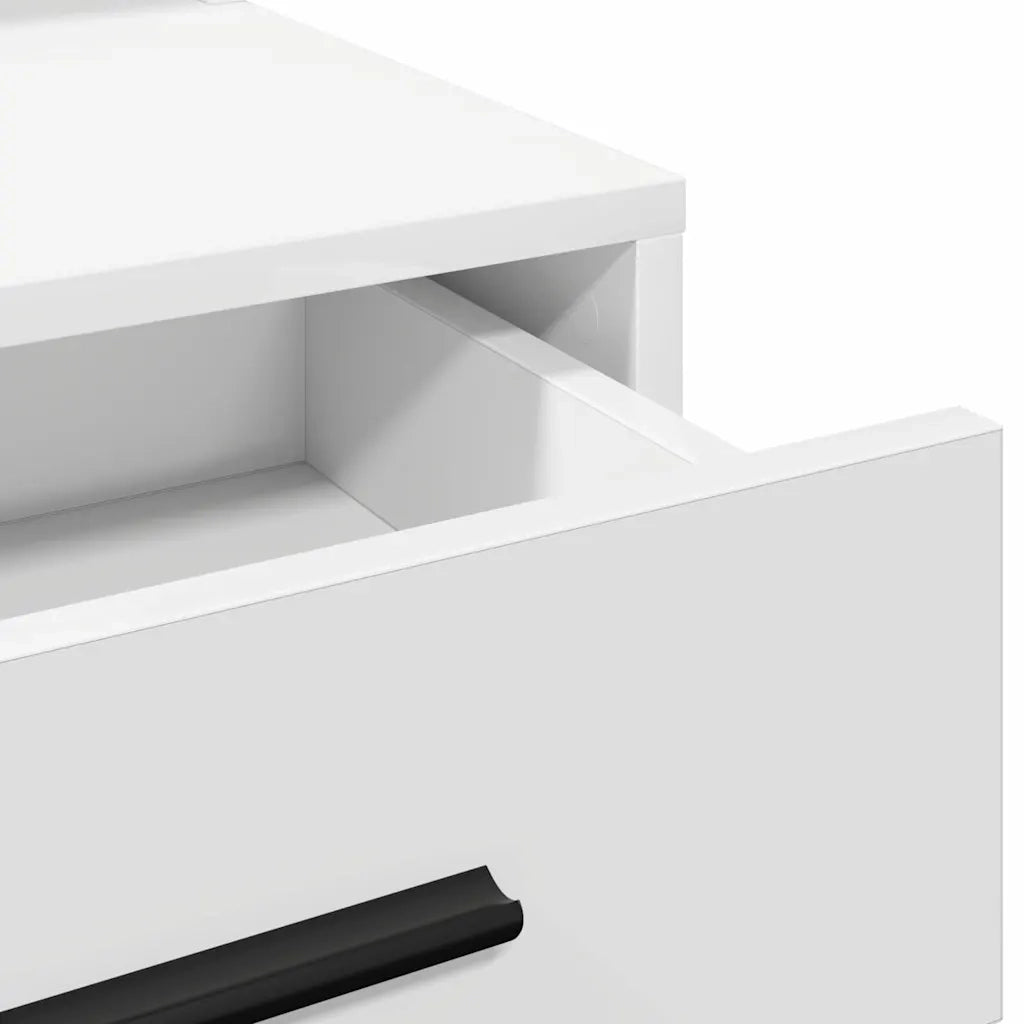 Toeletta | Tavolo da Trucco Bianco 79 x 41 x 135 cm Legno multistrato