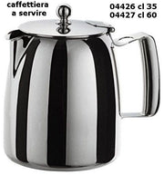 Caffettiera Caffè a servire pro in acciaio inox con beccuccio 1 tazza