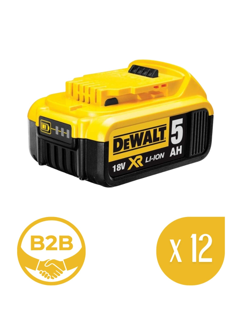 Pack da 12 batterie DeWALT DCB184P12 (18V - 5,0 Ah)