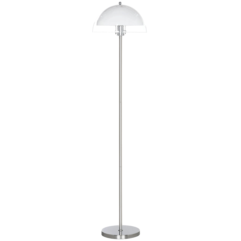 Lampada a Piantana Moderna ¨C Zephmum ¨C Bianca, Metallo e Acrilico, ?35x150 cm