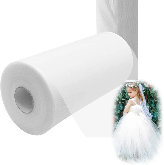 Tela di Organza 30 cm x 100 yard - Bianca Tela di Organza - Decorazione di Matrimonio - Tela per Decorazioni - Attività Artigianali - Nastro di Sfilato - Tela Decorativa