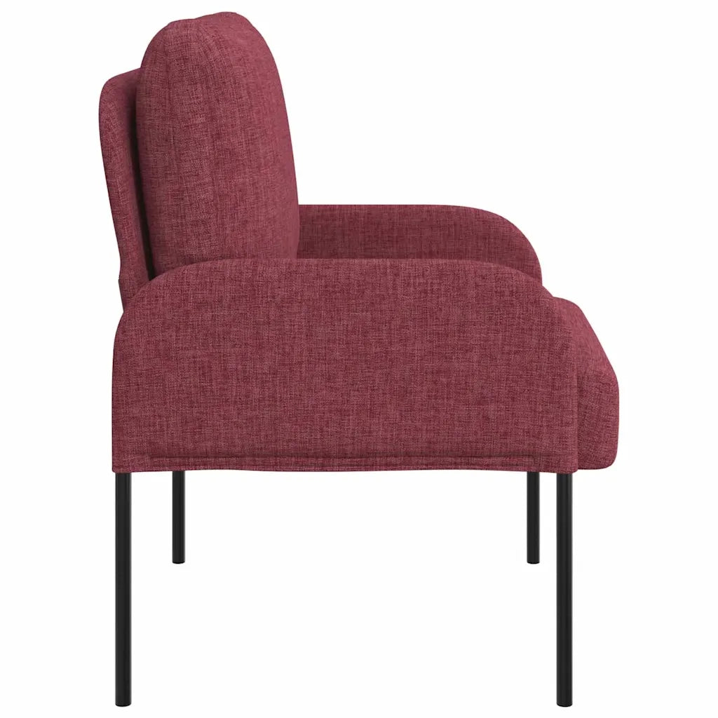 Divani con cuscino 55cm Rosso Vino Legno compensato