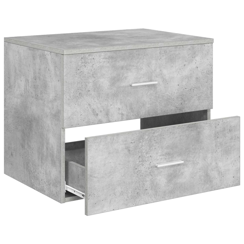Mobile da Bagno da Muro Grigio Cemento 62,5 x 44,5 x 50 cm 890329