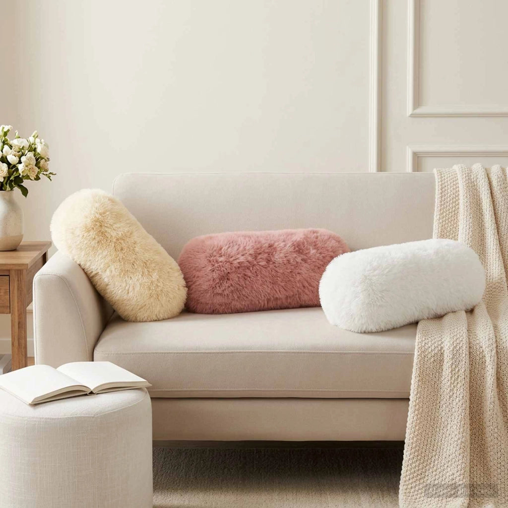Federa 2 pcs HEERLEN Rosa Ø 15 x 40 cm Fleece PV 923389